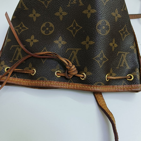 NÉONOÉ Nano Monogram Coated Canvas Brown