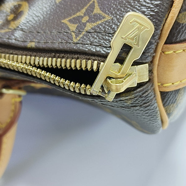 SPEEDY 30 Monogram Coated Canvas Brown
