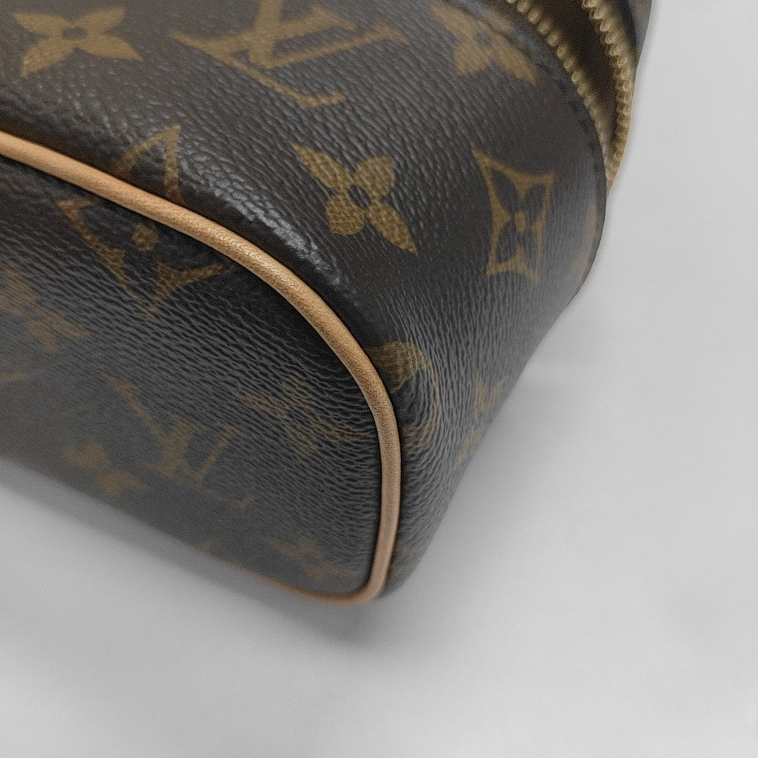 NICE Super Mini Monogram Coated Canvas Brown