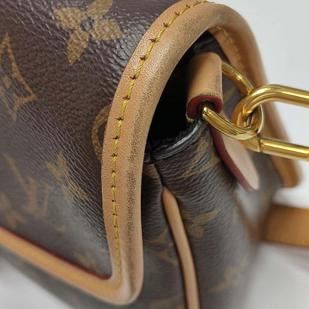 DIANE Monogram Coated Canvas Brown