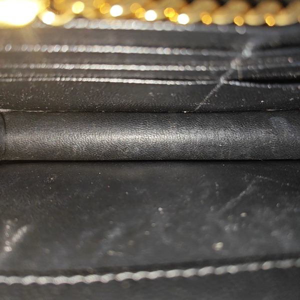MONOGRAM WOC Chevron Calfskin Black