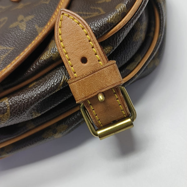 SAUMUR Monogram Coated Canvas Brown