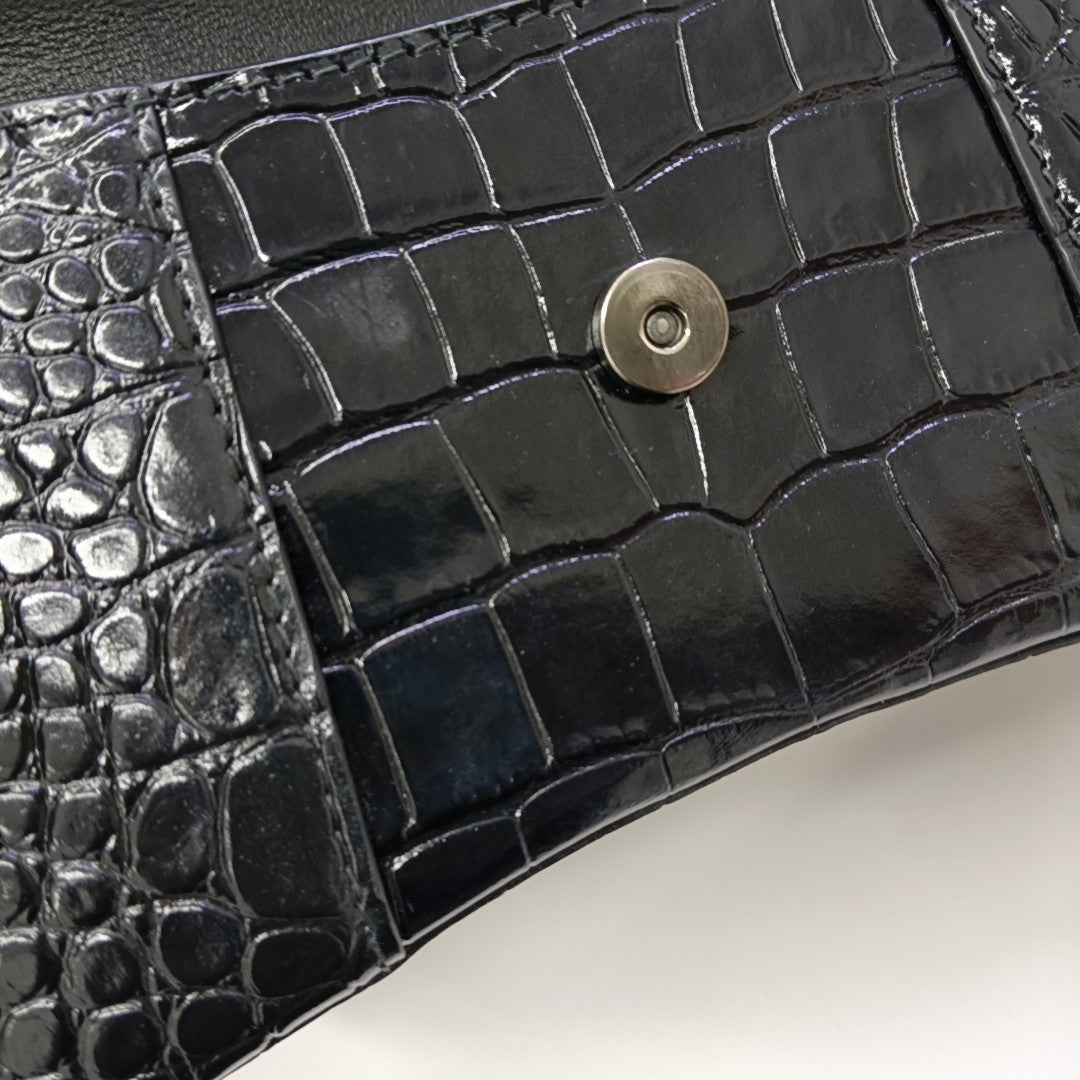 Hourglass Small Calfskin Black