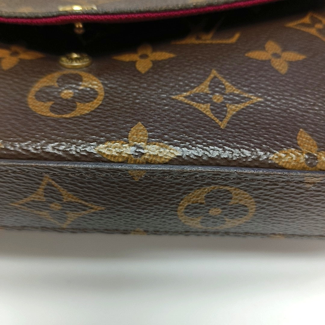 Authenticated pre-owned  FÉLICIE Monogram Coated Canvas Brown - Crossbody Bag at Looply