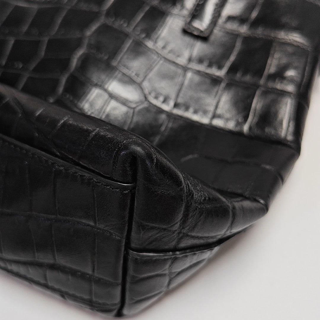 Calfskin Shoulder Bag Black