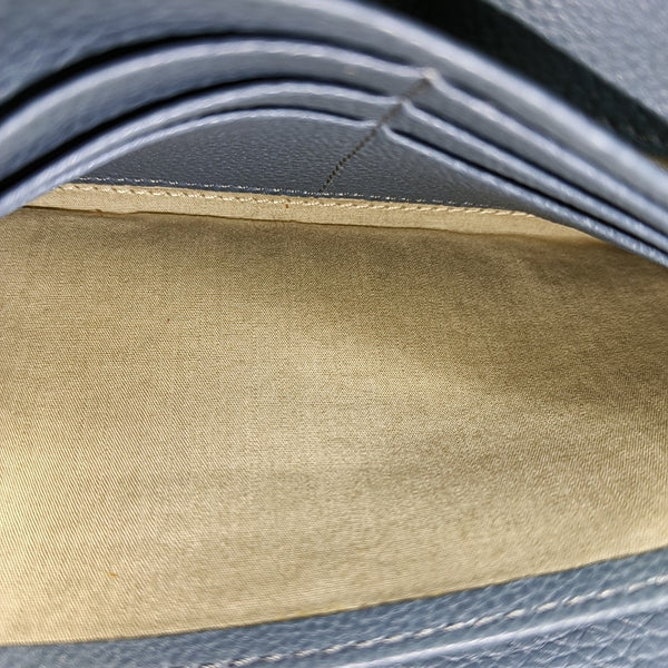 Elsie Calfskin Blue Wallet