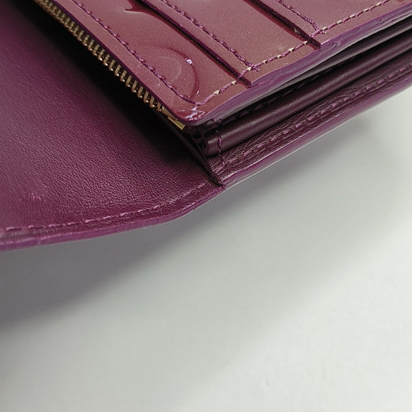 PORTE MONNAIE Patent Leather Purple Wallet