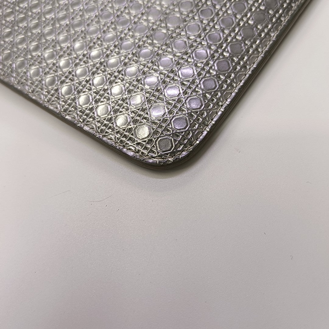Patent Leather Clutch Silver