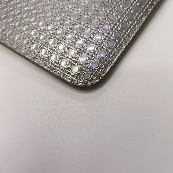 Patent Leather Clutch Silver