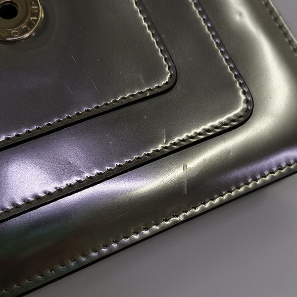 SERPENTI FOREVER Small Patent Leather Silver