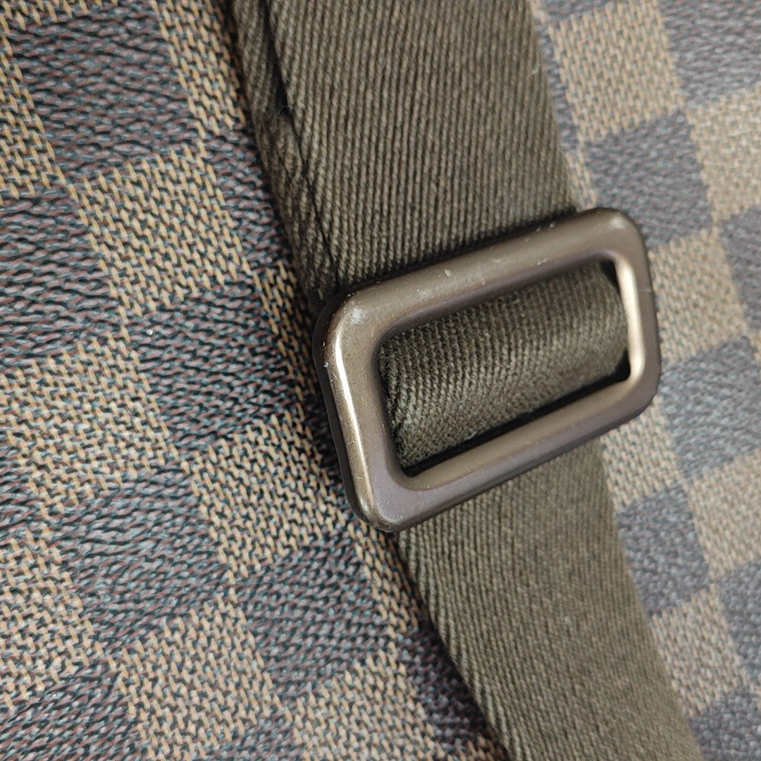 BROOKLYN Damier Ebene Coated Canvas Brown