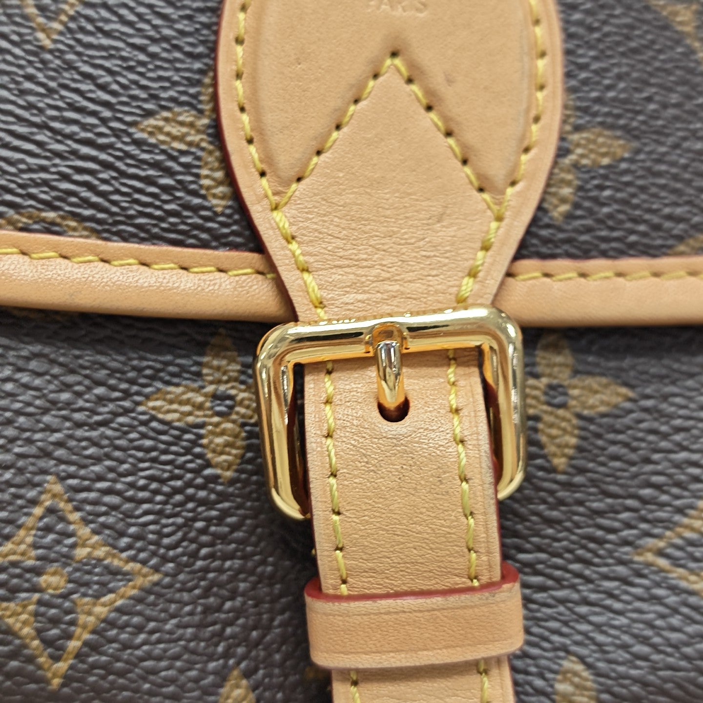 DIANE Monogram Coated Canvas Brown
