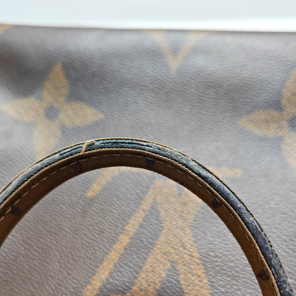 ONTHEGO MM Monogram Coated Canvas Brown