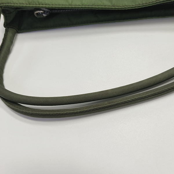 Nylon Top Handle Bag Green