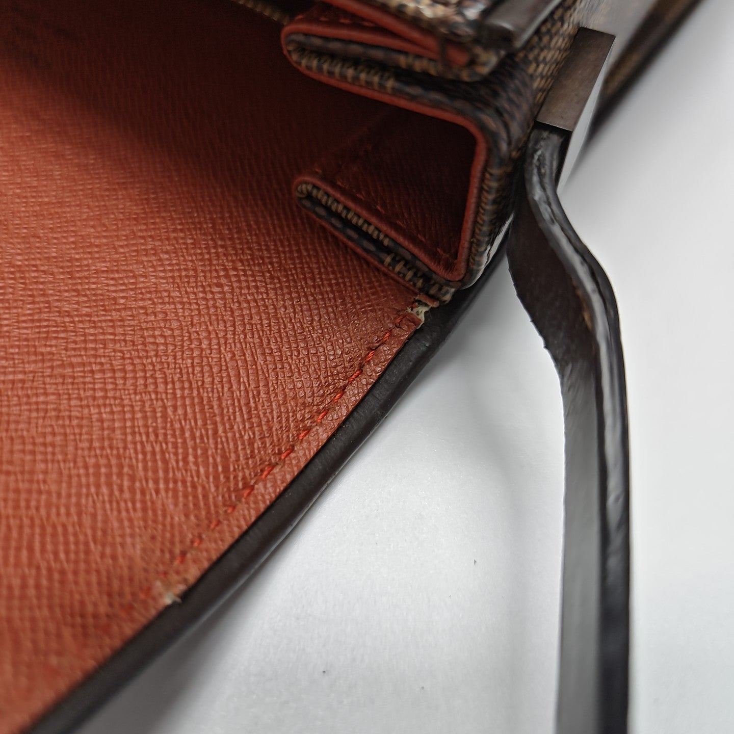 TRIBECA Damier Ebene Coated Canvas Brown