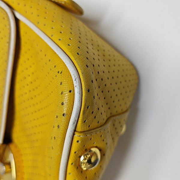 Calfskin Shoulder Bag Yellow