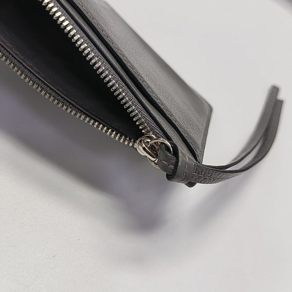 Authenticated pre-owned  Classic City Calfskin Grey Card Holder - Card Holder at Looply