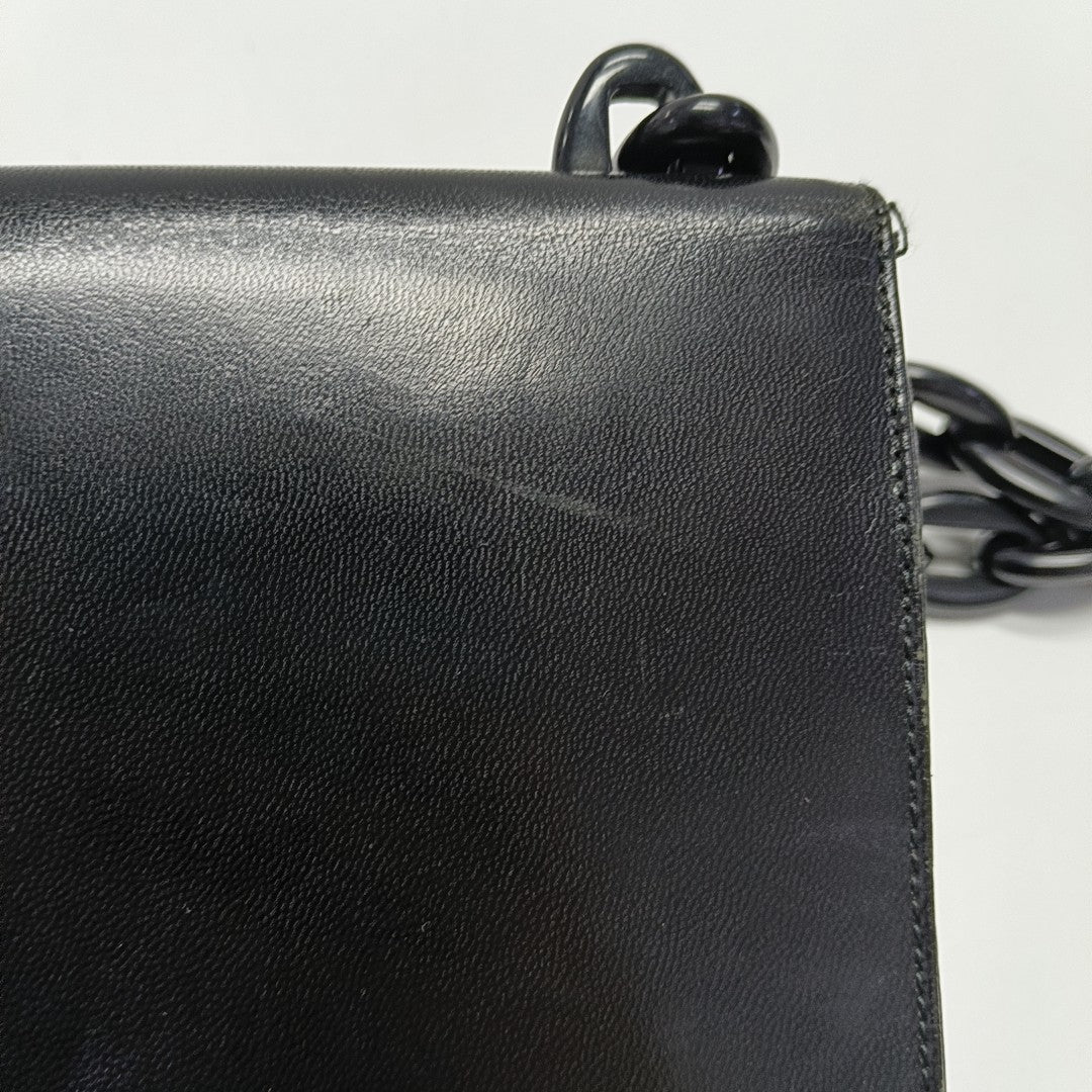 Calfskin Shoulder Bag Black