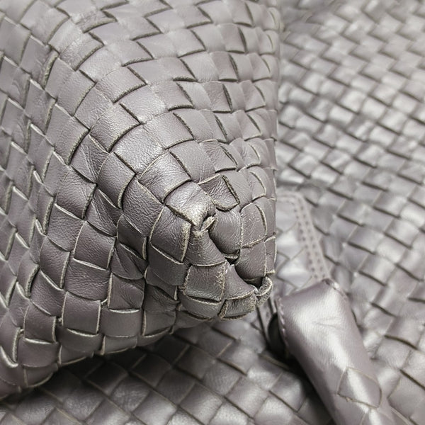 Lambskin Shoulder Bag Gray