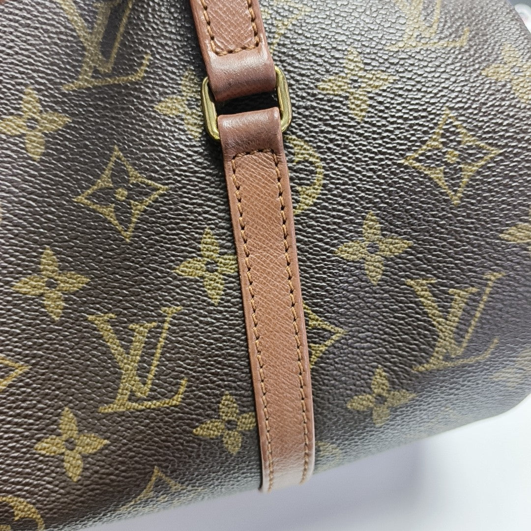 PAPILLON MM Monogram Coated Canvas Brown