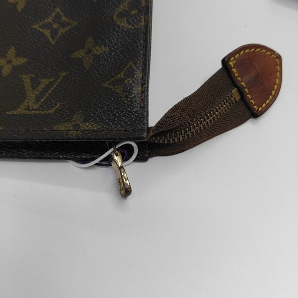 TOILET POCKET 26 Monogram Coated Canvas Brown