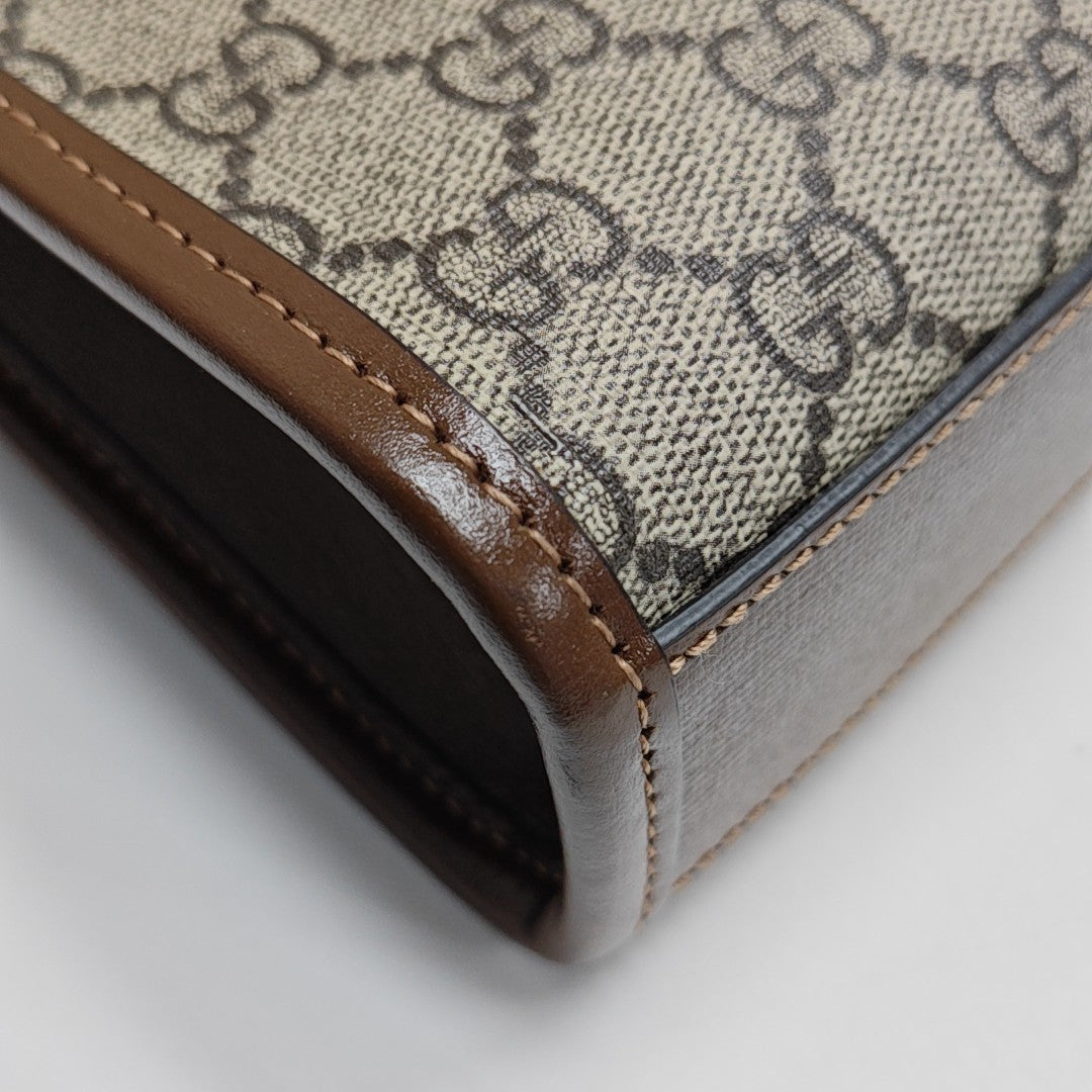 Retro Mini Monogram Coated Canvas Beige