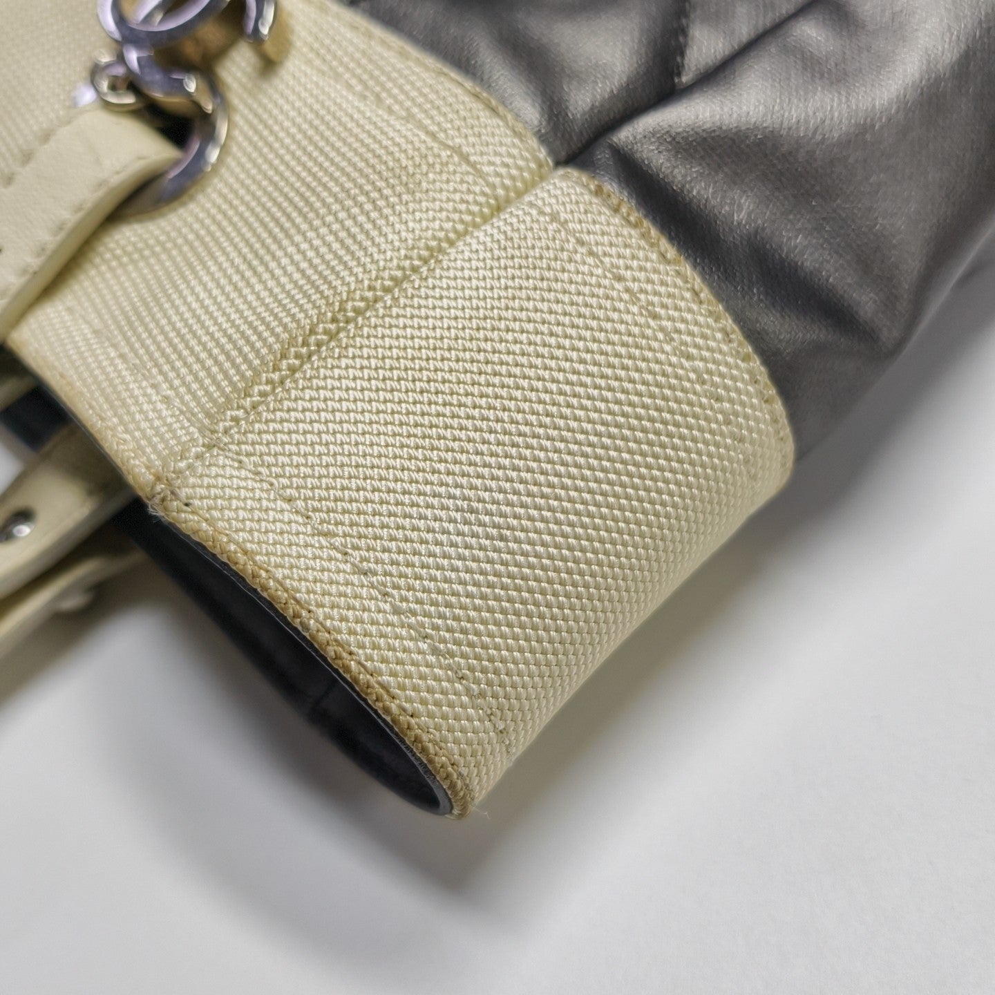 PARIS BIARRITZ Quilted Coated Canvas Gray
