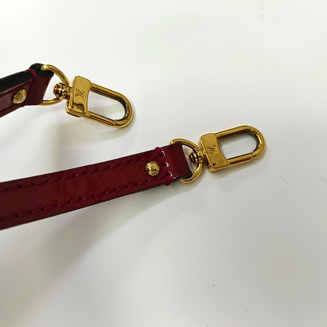 ALMA BB Monogram Patent Leather Red