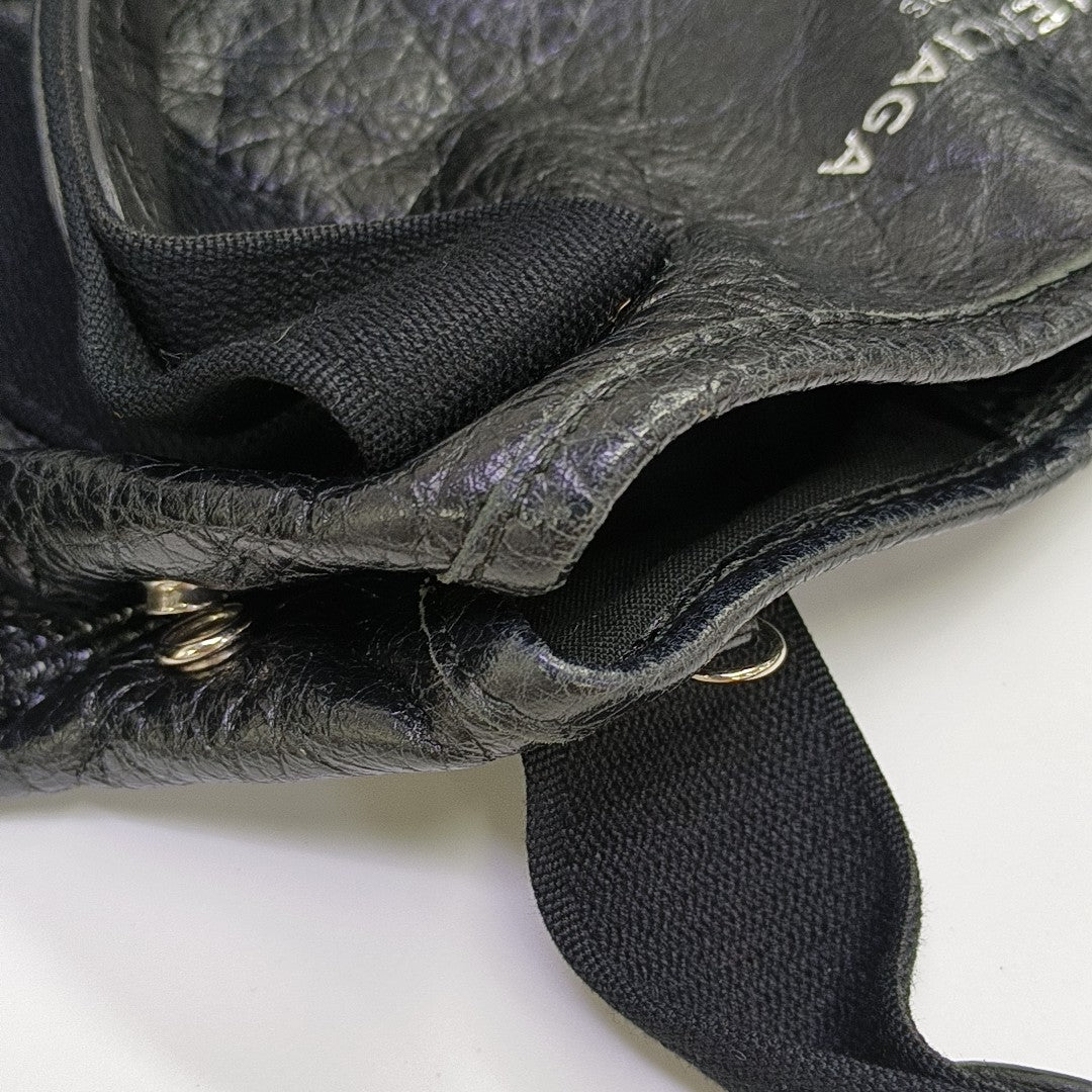 Navy Mini Calfskin Black