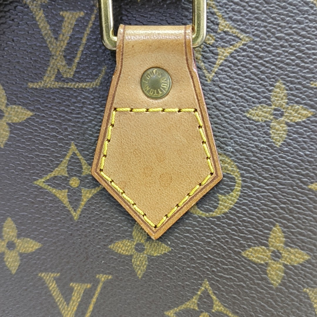 ALMA PM Monogram Coated Canvas Brown