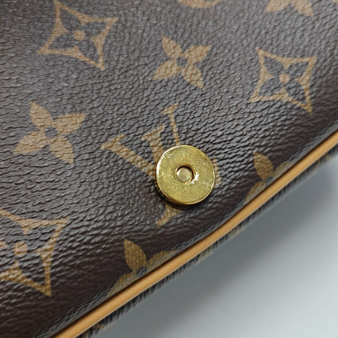 DIANE Monogram Coated Canvas Brown