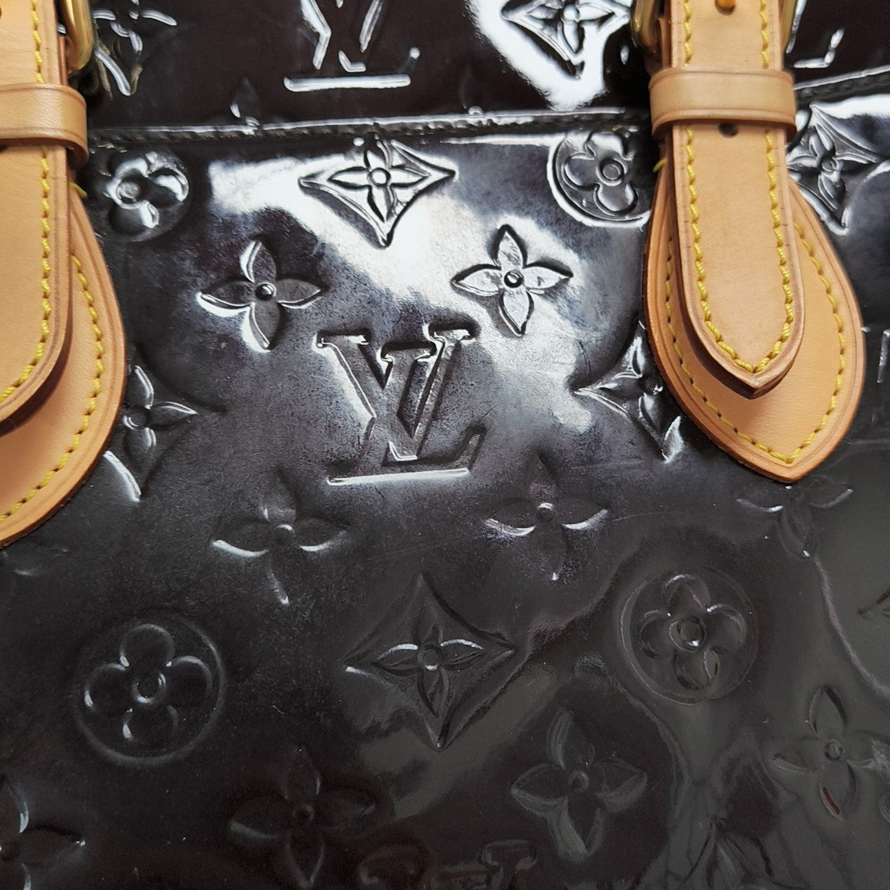 SUMMIT DRIVE Monogram Patent Leather Red
