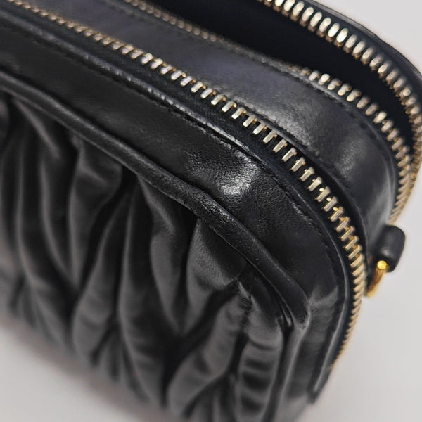 Matelassé Quilted Lambskin Black