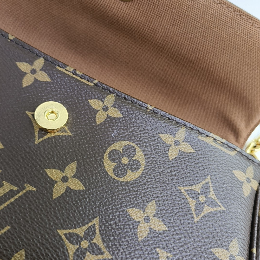 IVY Monogram Coated Canvas Brown