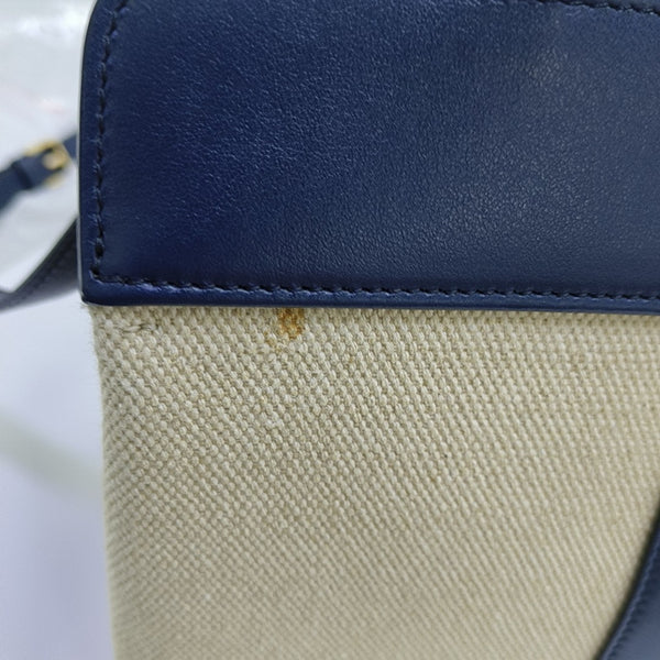 CABAS DE FRANCE Small Canvas White