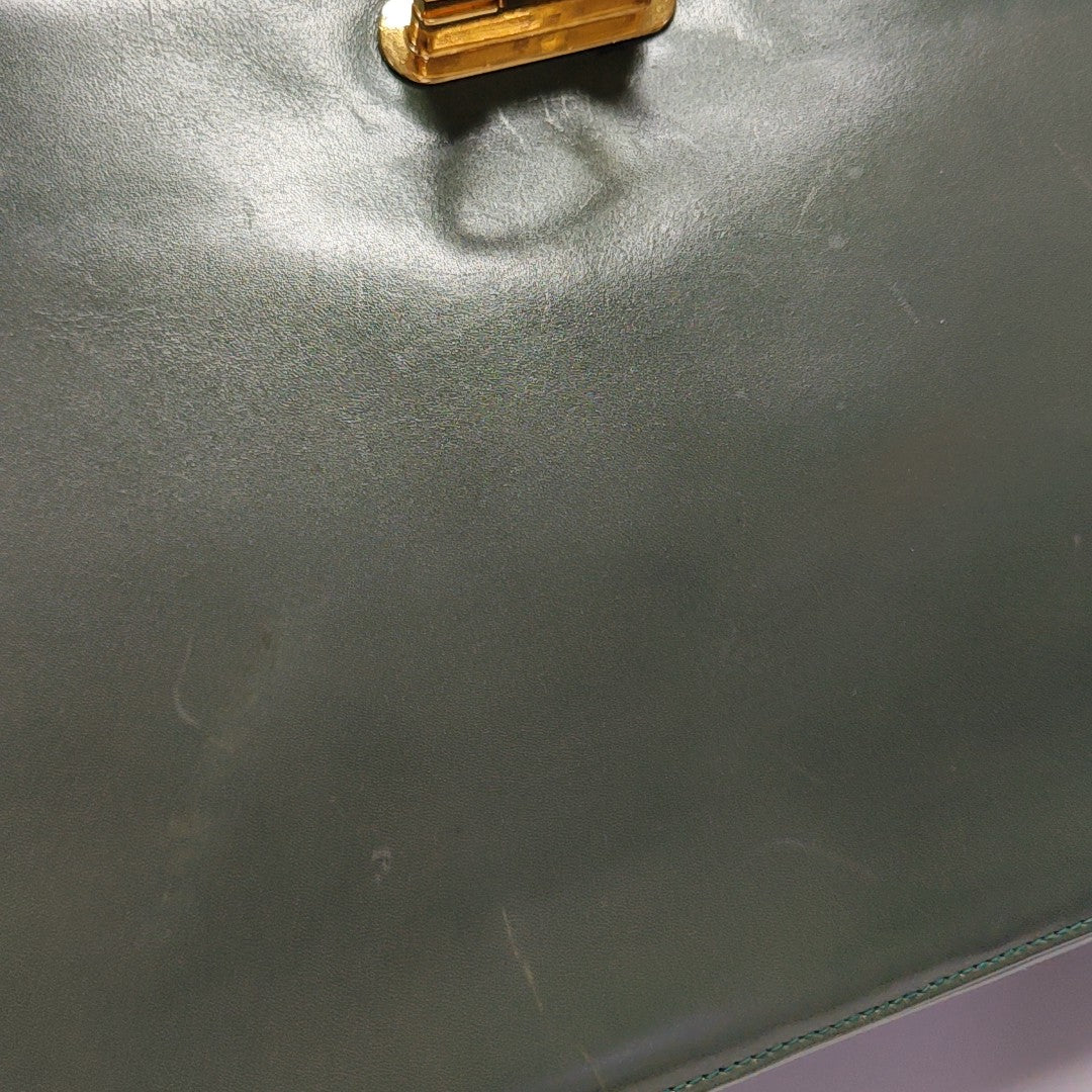 Kelly Calfskin Green