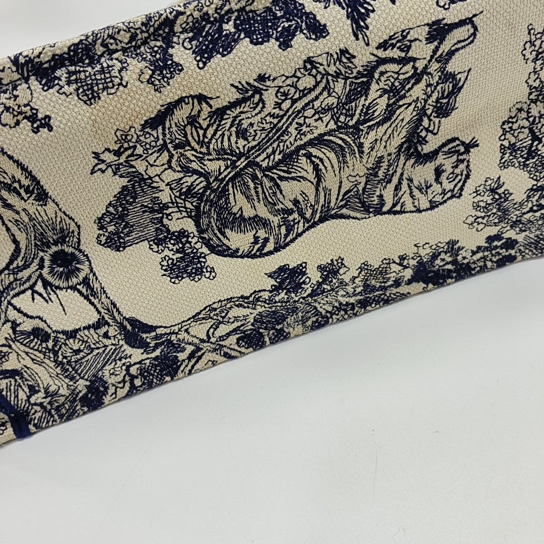 Book Tote Medium Canvas Blue