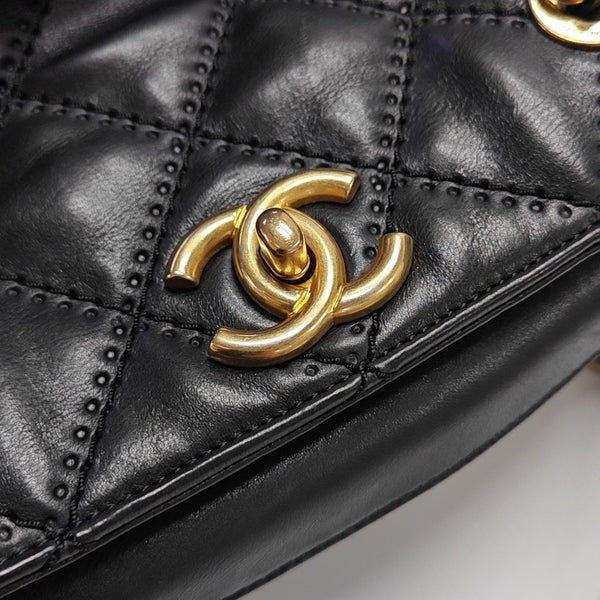 Quilted Calfskin Tote Bag Black