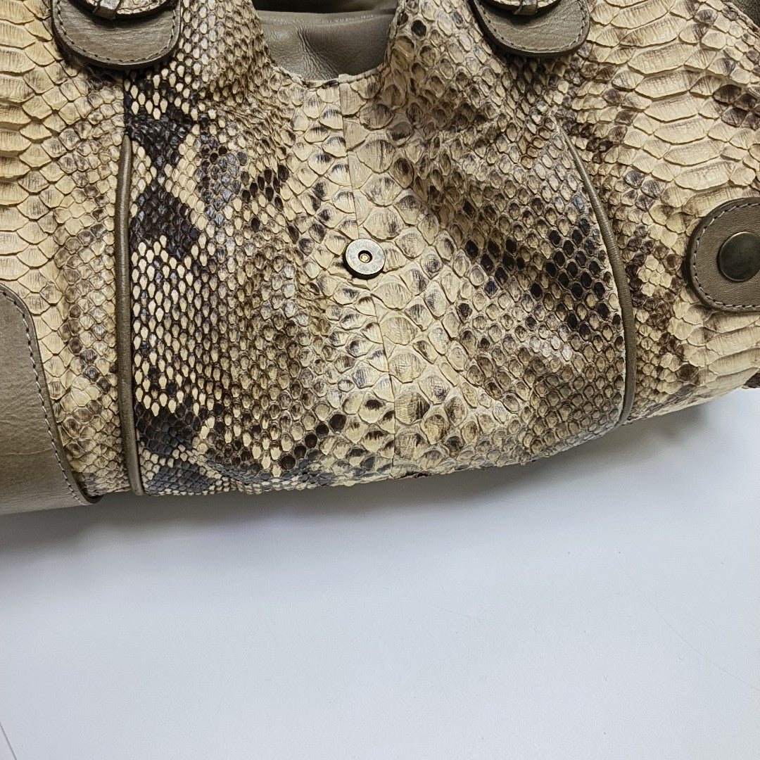 Calfskin Shoulder Bag Beige