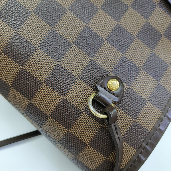 NEVERFULL GM Damier Ebene Coated Canvas Brown