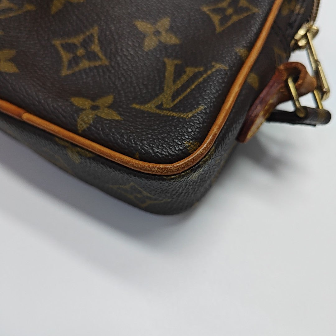 AMAZON Monogram Coated Canvas Brown