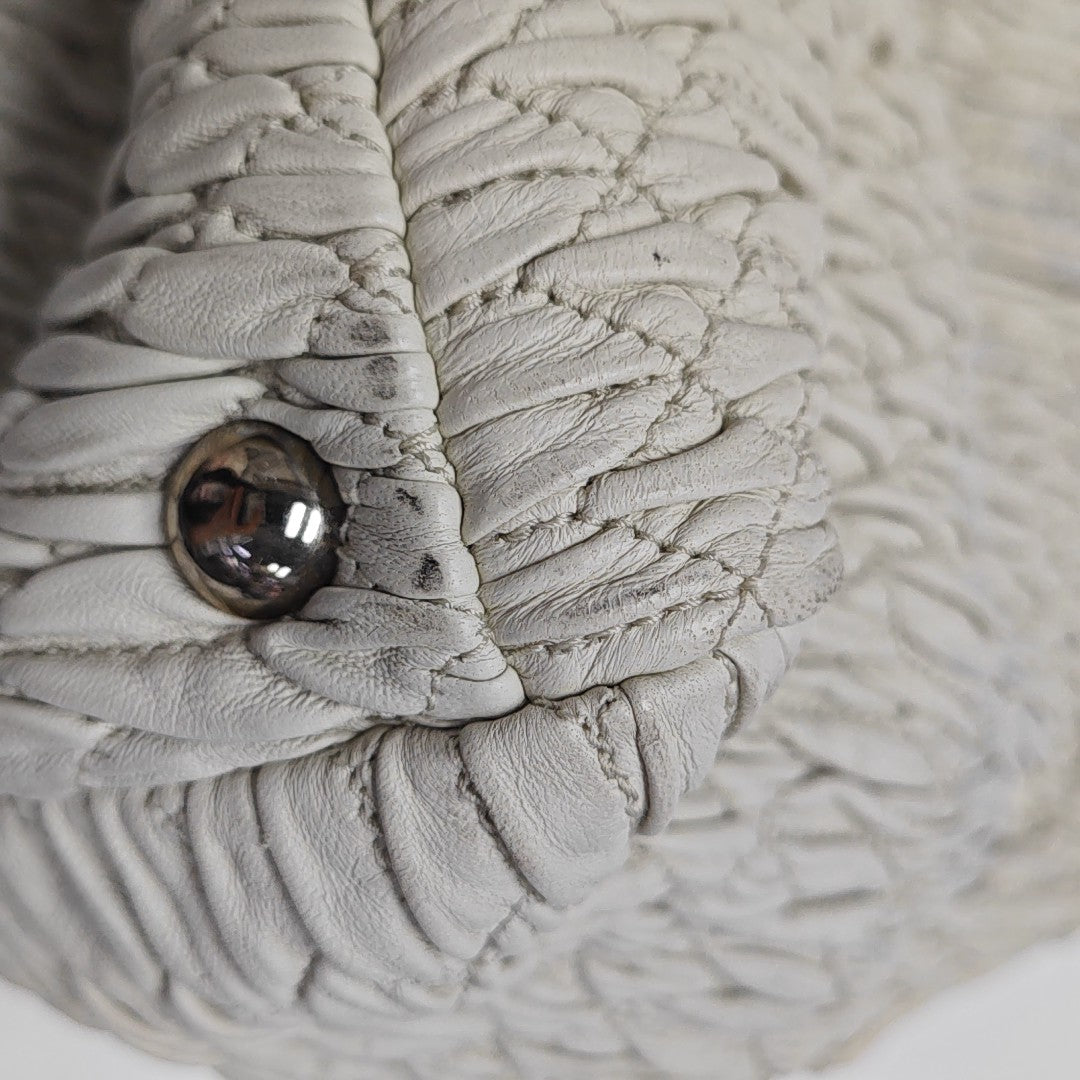 Avenue Quilted Lambskin White