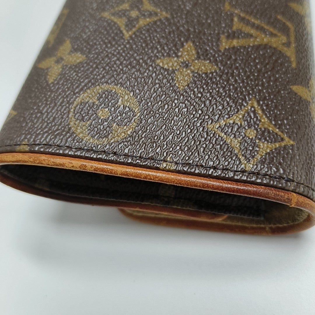 TWIN PM Monogram Coated Canvas Brown