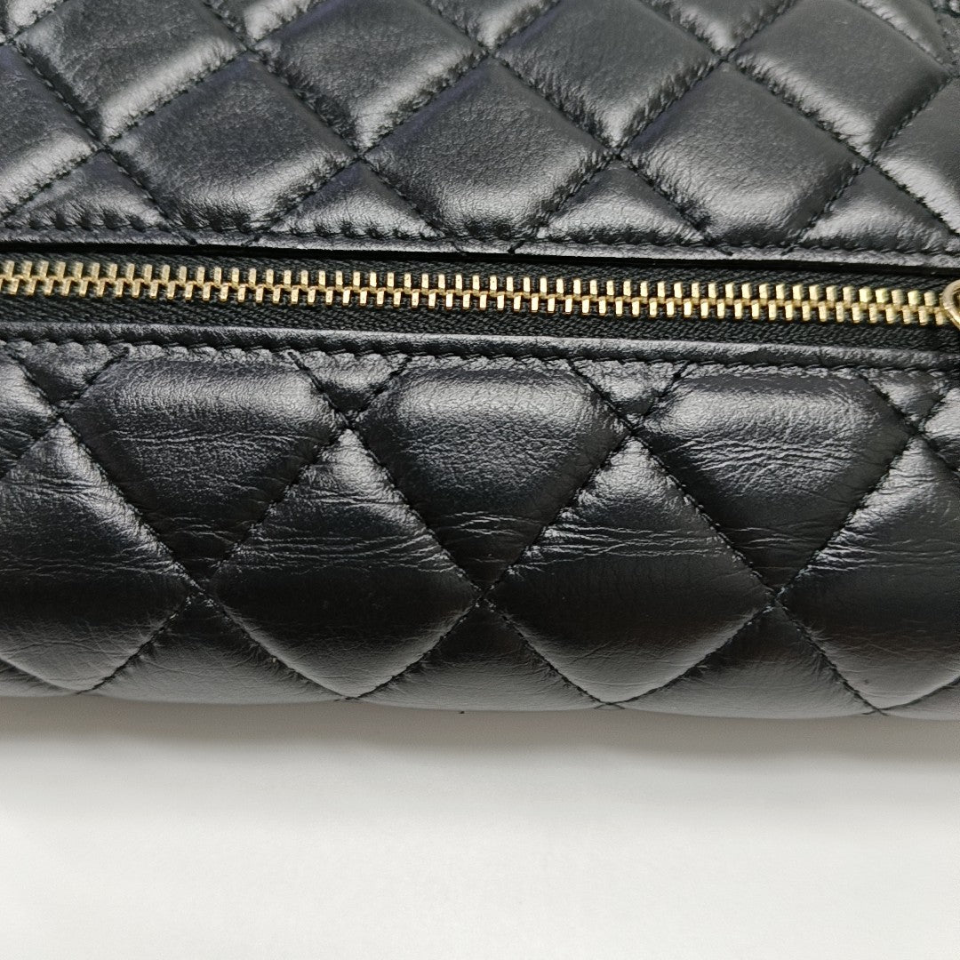WOC Quilted Calfskin Black