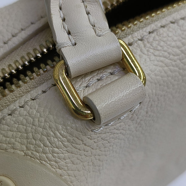 PETITE MALLE Monogram Calfskin Beige