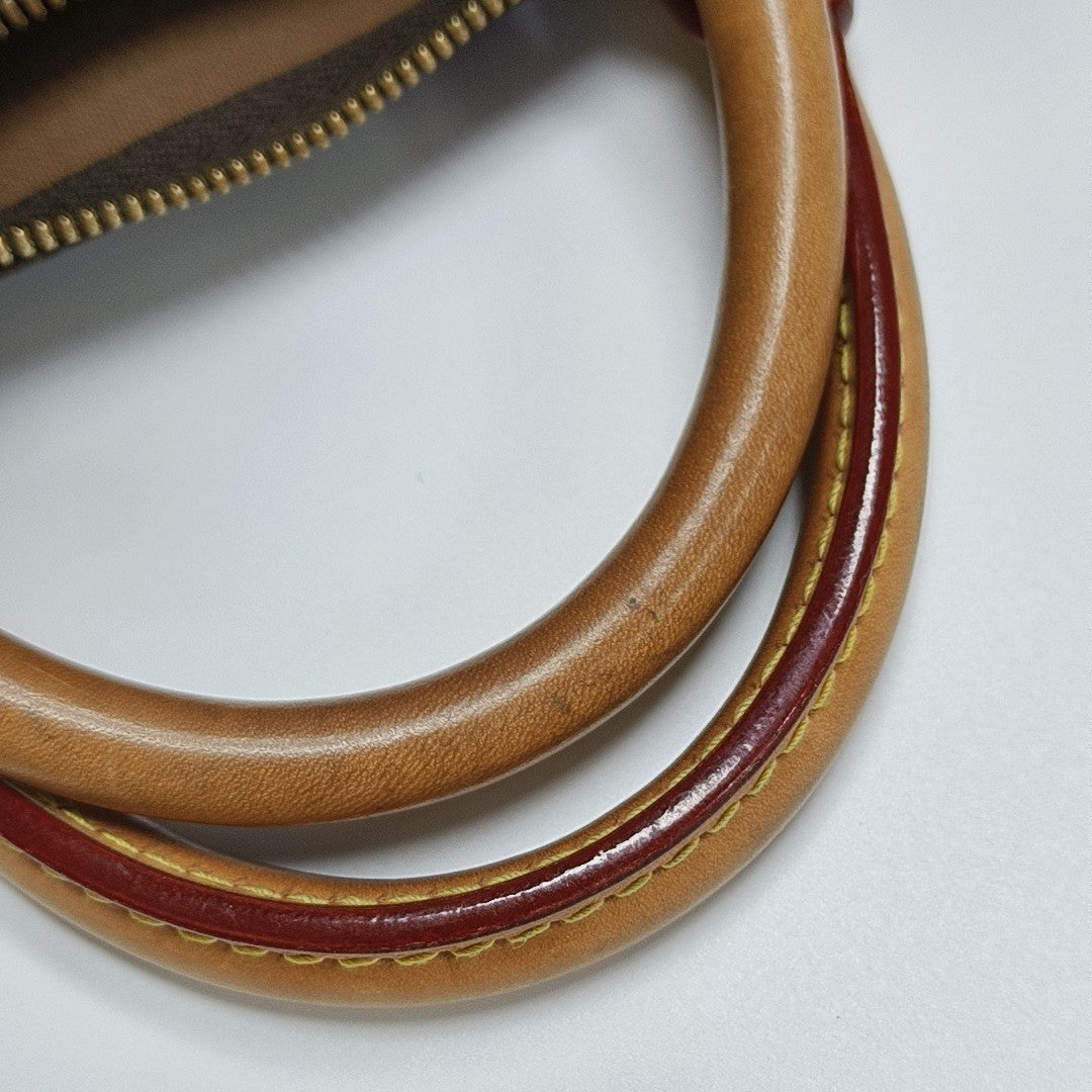 SPEEDY 30 Monogram Coated Canvas Brown