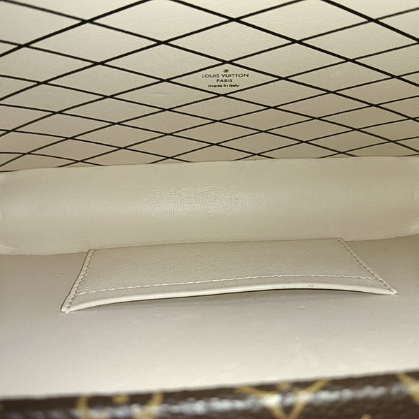 PETITE MALLE Monogram Coated Canvas Brown