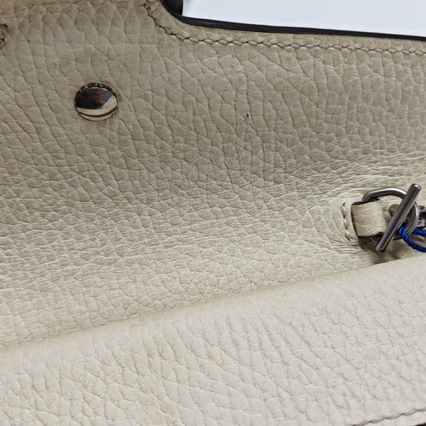 Dionysus Super Mini Calfskin White