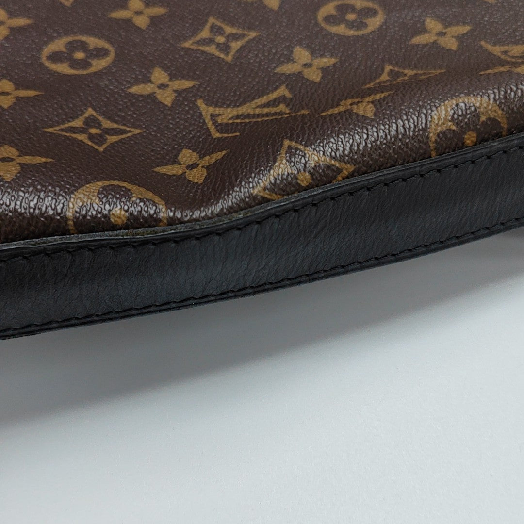 KITAN Monogram Coated Canvas Brown