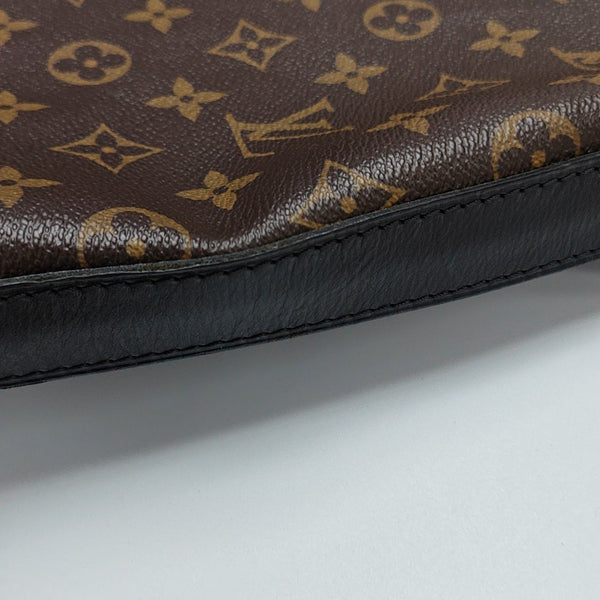 KITAN Monogram Coated Canvas Brown